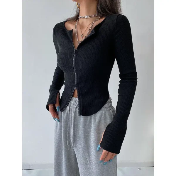 Áo croptop nữ tay dài bigsize 55-90kg kimfashion, áo thun croptop bigsize mùa hè Hàn Quốc AT07- Kimfashion - Hình ảnh 5