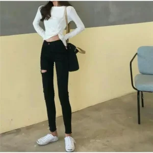 Quần Jeans Đen Bigsize Co giãn Size 32-36 70-85kg