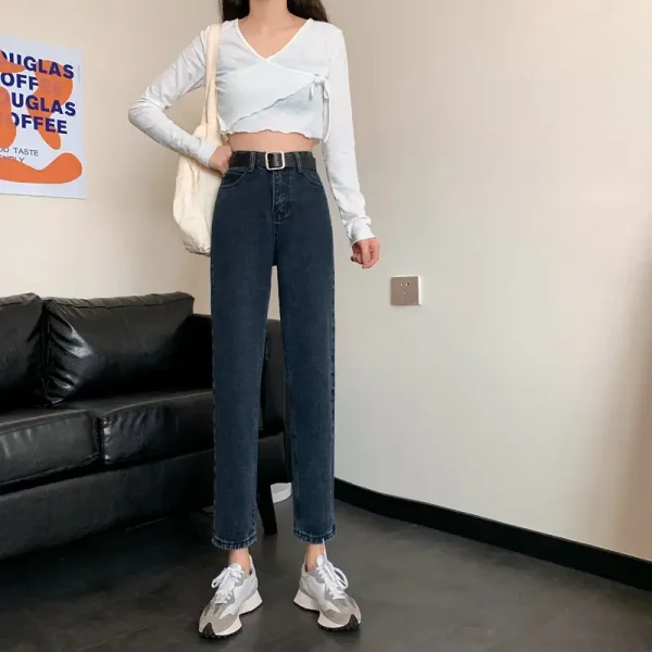 Quần ống rộng nữ bigsize KimFashion, quần baggy cạp lưng cao form ulzzang hàn quốc BGD-D - Hình ảnh 6