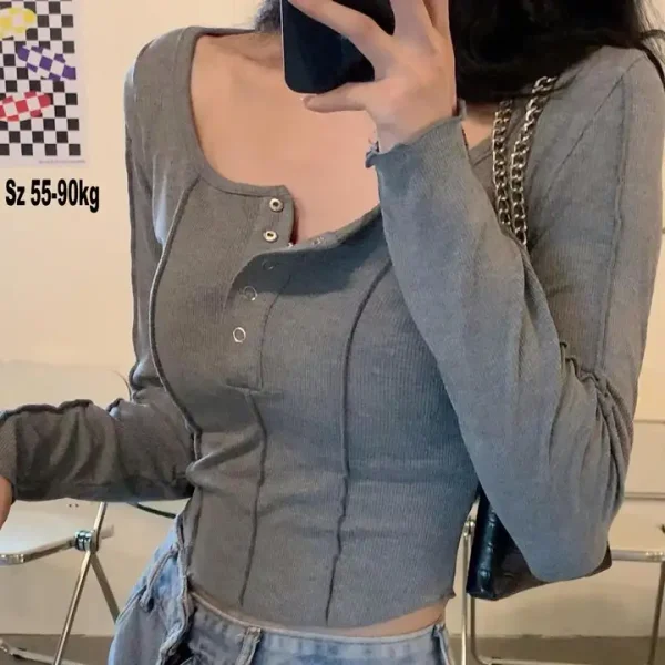 Áo croptop nữ tay ngắn bigsize 55-90kg kimfashion, Croptop bigsize phong cách Hàn Quốc ATN01 - Hình ảnh 4