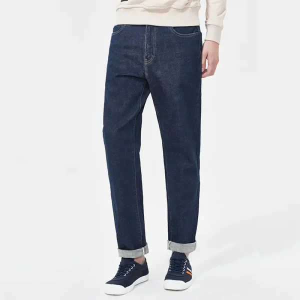 Quần jean nam big size Kim Fashion cao cấp màu xanh đen thời trang nam size lớn 80-120kg - Hình ảnh 3