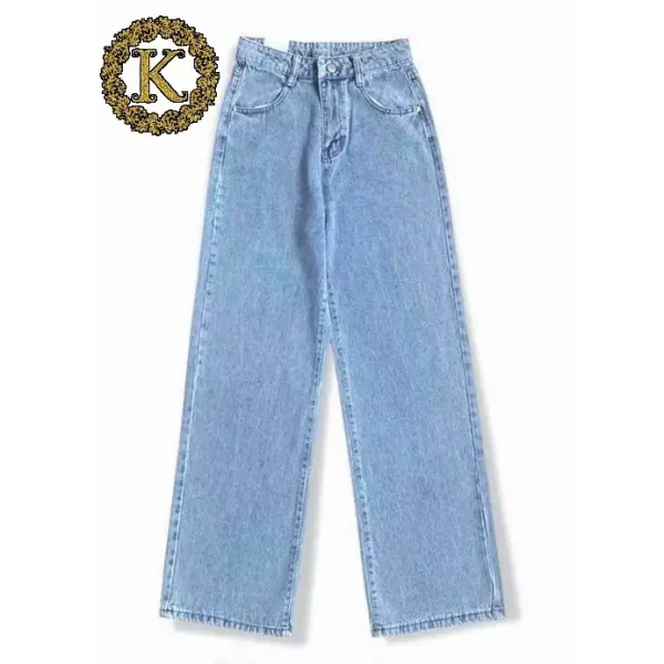 Quần Jeans Suông Ống Rộng Bigsize - Kim Fashion Bigsize - Hình ảnh 2
