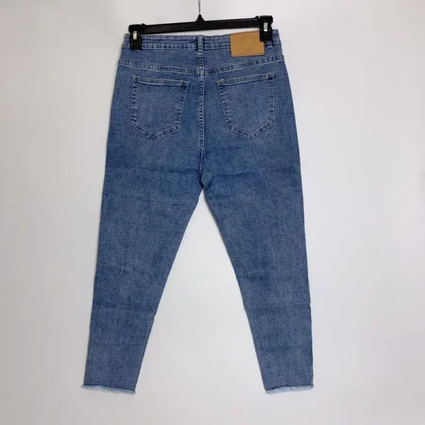 Quần jean nữ bigsize kimfashion, quần jean nữ lưng cao co giãn big size Kl01-1 56-75kg - Hình ảnh 4