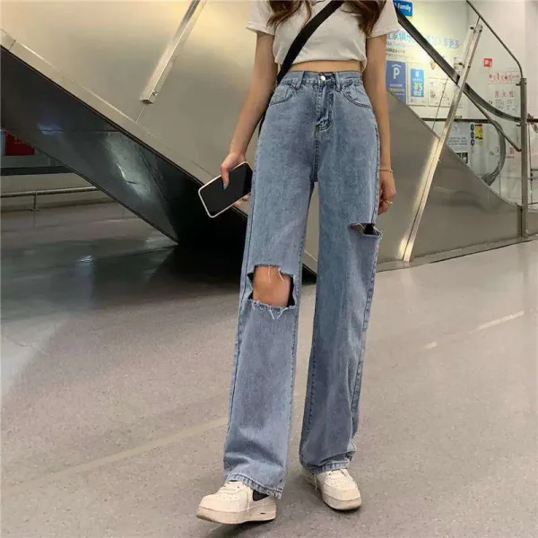 Quần ống rộng bigsize ,quần suông bigsize cạp lưng cao qua rốn 58-85kg KimFashion BGS01-006 - Hình ảnh 5