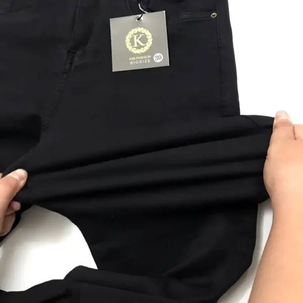 Quần ngố Jeans Đen Bigsize Co giãn Size 30-36 - Hình ảnh 5