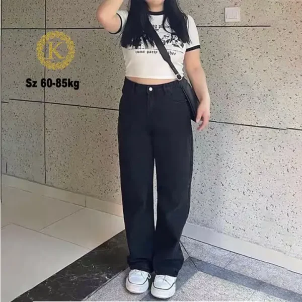 Quần ống rộng bigsize ,quần suông bigsize cạp lưng cao qua rốn 60-85kg KimFashion BGS01-1 - Hình ảnh 3
