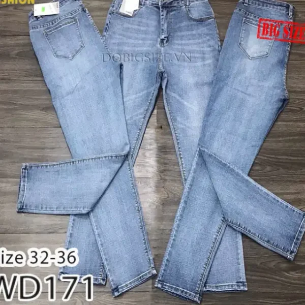 quần jeans dài co giãn bigsize WD171-32-36 - Hình ảnh 4