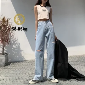 Quần ống rộng bigsize 60-85kg,quần suông bigsize cạp lưng cao qua rốn KimFashion