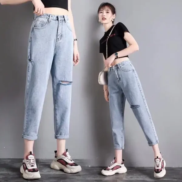 Quần baggy bigsize kimfashion, quần ống rộng bigsize BGD49-2 60-90kg - Hình ảnh 5