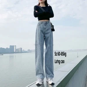 Quần ống rộng bigsize ,quần suông bigsize cạp lưng cao qua rốn 60-85kg KimFashion BGS06