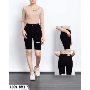 Quần ngố Jeans Đen Bigsize Co giãn Size 30-36