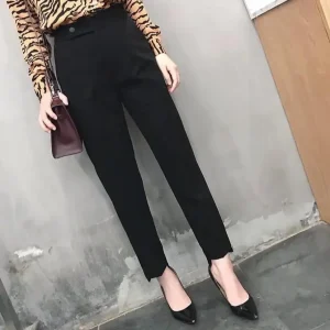 Quần công sở bigsize, quần tây công sở lưng cạp cao bigsize QTD12 size 60-80kg