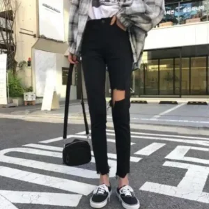 Quần Jeans Đen Bigsize Co giãn Size 58-110kg