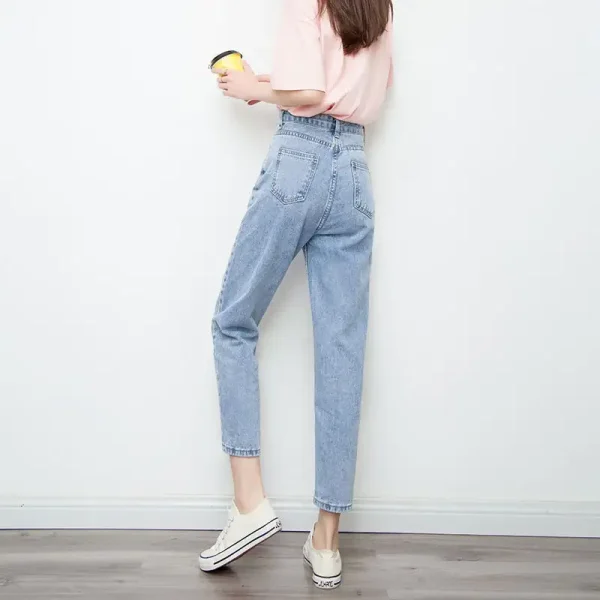 Quần baggy bigsize KIM FASHION, quần baggy không co giãn nữ bigsize BGD51 30-38 từ 60-90kg tùy chiều cao - Hình ảnh 2
