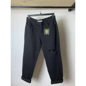 Quần jean đen baggy bigsize kimfashion, quần form rộng ulzzang lưng cao BGD75-103 từ 60-90kg