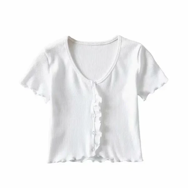 Áo croptop nữ tay ngắn bigsize kimfashion,croptop bigsize áo kiểu co giãn phong cách Hàn Quốc AT14-T - Hình ảnh 3