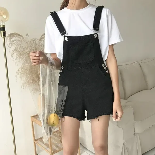 Quần yếm short bigsize 60-85kg, yếm sooc ngắn giữ đùi chất kaki YDD03-yemshortbigsize - Hình ảnh 2