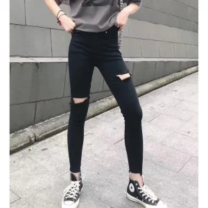 Quần Jeans Đen Bigsize Co giãn Size 30-38 55-95kg