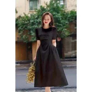 Đầm bigsize nữ dáng dài 55-90kg, váy bigsize nữ che bụng sang chảnh dễ thương kimfashion
