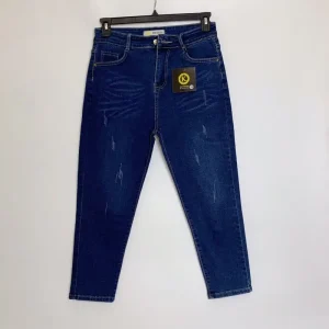 Quần jean nữ bigsize kimfashion, quần jean nữ lưng cao co giãn big size Kl02-2 56-75kg
