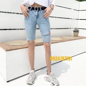 Quần ngố bigsize kim fashion, quần biker bigsize co giãn NGOD171 size 60- 82kg