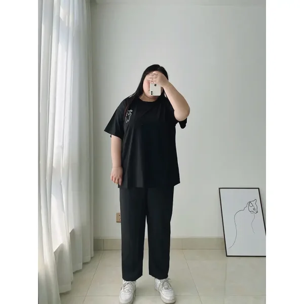 Quần baggy bigsize Kimfashion, lưng cao bigsize BGD49-44 Từ 45-90kg-hoả tốc - Hình ảnh 2