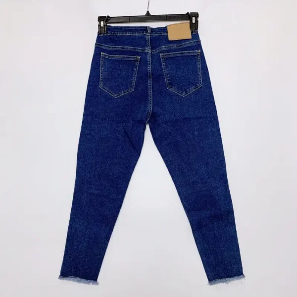Quần jean nữ bigsize kimfashion, quần jean nữ co giãn lưng cao big size Kl01-2 56-75kg - Hình ảnh 4