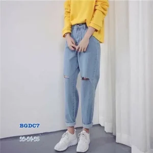 Quần baggy bigsize kimfashion,quần from rộng lưng cao ulzzang BGD nhạt-112 từ 60-90kg