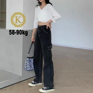 Quần ống rộng bigsize 58-90kg ,quần suông bigsize cạp lưng cao ulzzang KimFashion BGS08-1