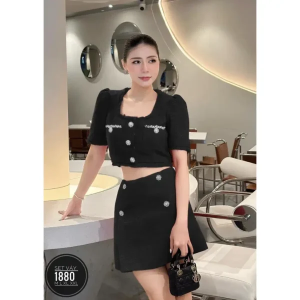 SET VÁY ĐÍNH HẠT BIGSIZE - Hình ảnh 2
