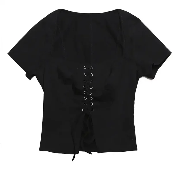 Áo croptop phong cách Hàn Quốc bigsize 45-95kg AT22 - Hình ảnh 5