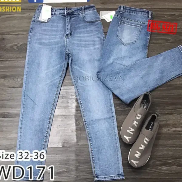quần jeans dài co giãn bigsize WD171-32-36 - Hình ảnh 3