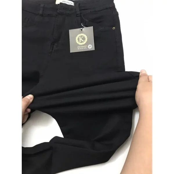 Quần Jeans Đen Bigsize KimFashion Co giãn Fulsize 55-90kg - Hình ảnh 4