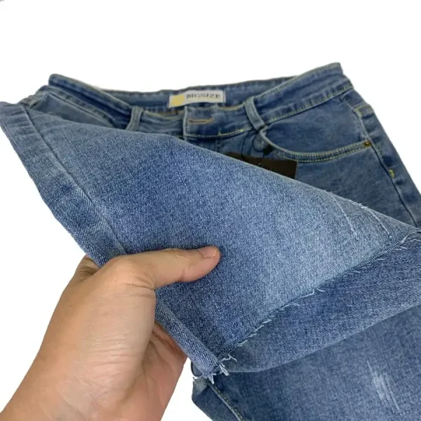 Quần ngố bigsize kimfashion,quần ngố cạp lưng cao co giãn bigsize kl-01-1 56-75kg - Hình ảnh 2