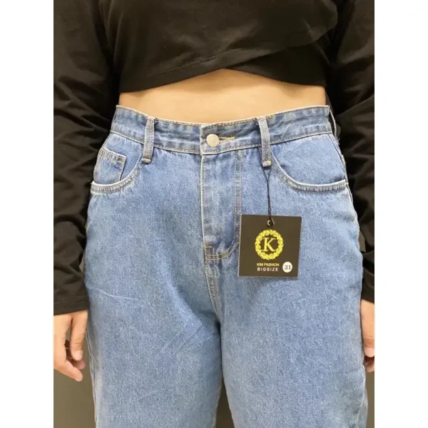 Quần baggy bigsize kimfashion, quần form rộng ulzzang lưng cao bigsize 60-90kg bgd49-6 - Hình ảnh 5