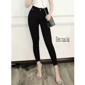 Quần Jean Đen Nữ Bigsize KimFashion Lưng Cao Co Giãn FullSize 58-95kg 2daden-03
