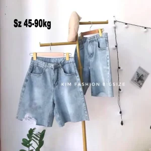 Quần ngố bigsize kimfashion, quần ngố ống rộng lưng cạp cao bigsize NGD1-1 45-90kg