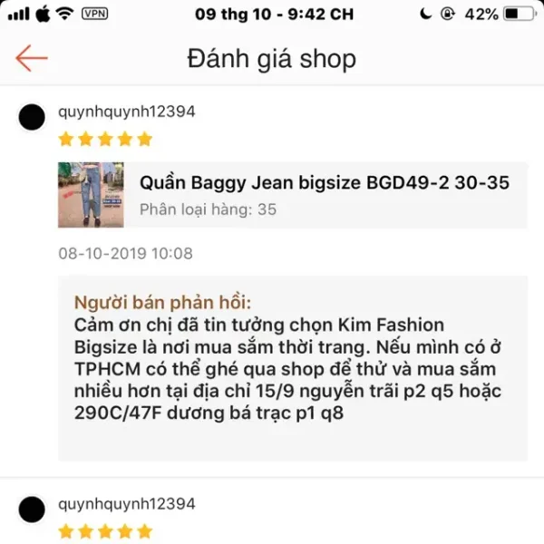 Quần baggy bigsize kimfashion, quần from rộng lưng cao BGD49-16 Từ 60--90kg - Hình ảnh 2