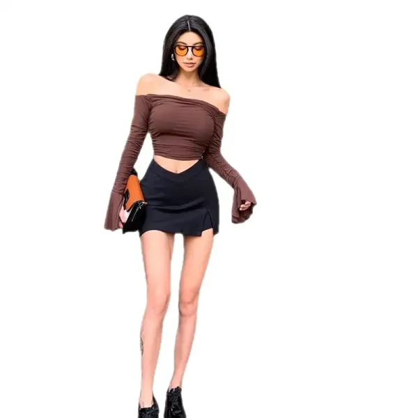 Quần giả váy bigsize 55-90kg, chân váy nữ cony cạp v dáng ôm body có quần trong Kimfashion-hoả tốc hcm - Hình ảnh 4