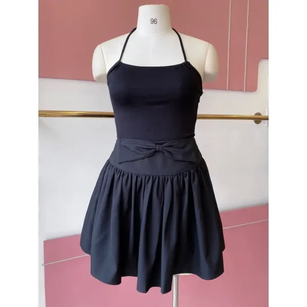 SET CROP XÁM ĐÍNH NƠ NGỰC + CROP ĐEN CỔ YẾM + CHÂN VÁY XOÈ BIGSZIE - Hình ảnh 5