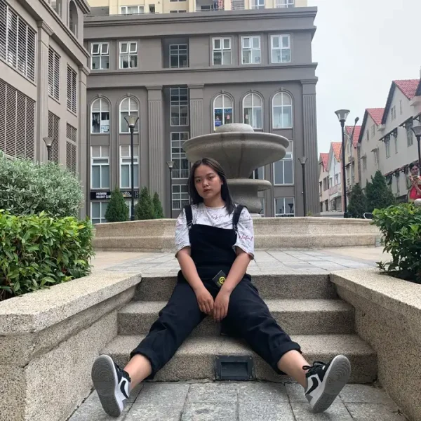 Quần yếm bigsize KimFashion, quần bò yếm bigsize nữ ống rộng 60-80kg YDD01 - Hình ảnh 6