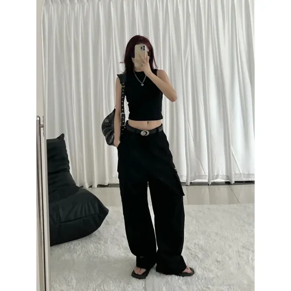 QUẦN SUÔNG KAKI TÚI HỘP CẠP CAO UNISEX BIGSIZE KD04 58-100KG - Hình ảnh 7