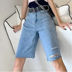 Quần ngố bigsize kimfashion,quần ngố cạp lưng cao bigsize BGN-02 Size 30-38