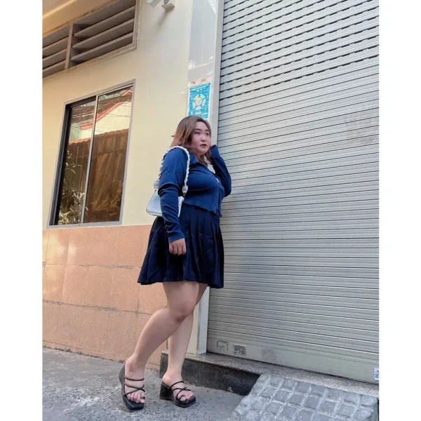 áo kiểu bigsize KimFashion, croptop tay dài bigsize form ôm style hàn quốc nữ - Hình ảnh 5