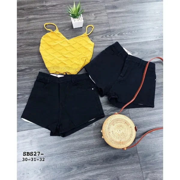 Quần short nữ lưng cao bigsize 60-93kg, quần đùi sọt đáy cao co giãn form ôm kimfashion - Hình ảnh 6