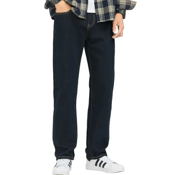 Quần jean nam big size Kim Fashion cao cấp màu xanh đen thời trang nam size lớn 80-120kg - Hình ảnh 5