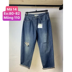 SALE Xả Kho: Quần Baggy Jean Bigsize Nữ Kiểu Phong Cách Hàn Quốc