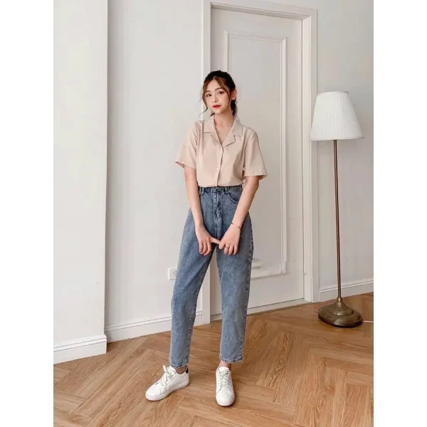Quần baggy bigsize Kimfashion, Quần ống rộng bigsize BGD49-45 Từ 60-90kg - Hình ảnh 2