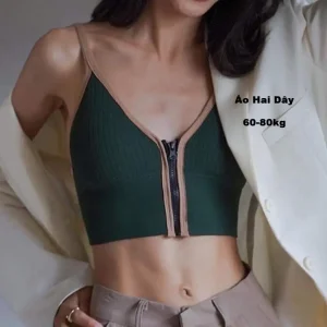 áo hai dây croptop bigsize, áo bra bigsize 60-85kg KimBigsize AT18