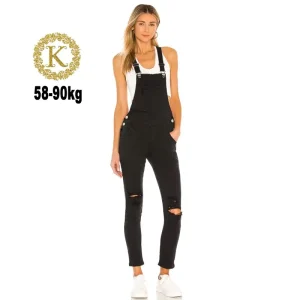 Quần yếm dài bigsize 58-90kg co giãn mạnh form ôm phong cách Hàn Quốc